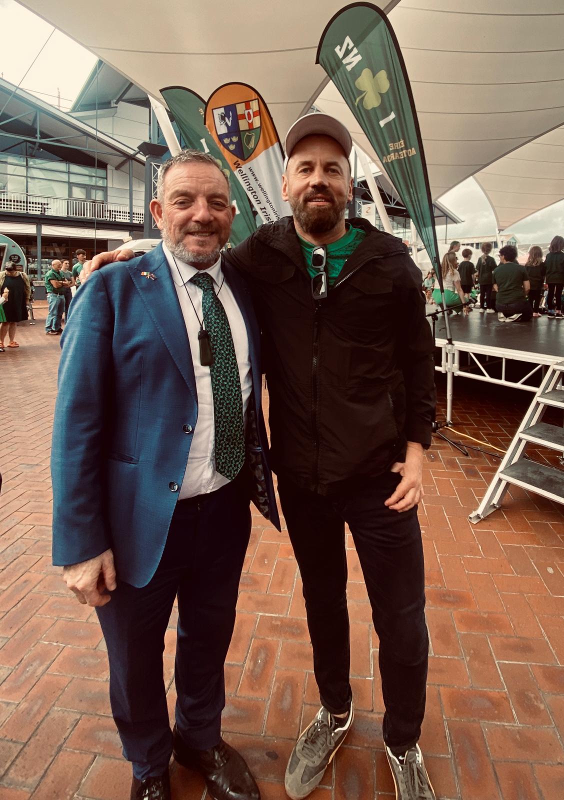 Minister Jerry Buttimer and Mark Kirkpatrick